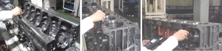 測試氣缸體在清洗前,粗洗后,粗選后的清潔度差異